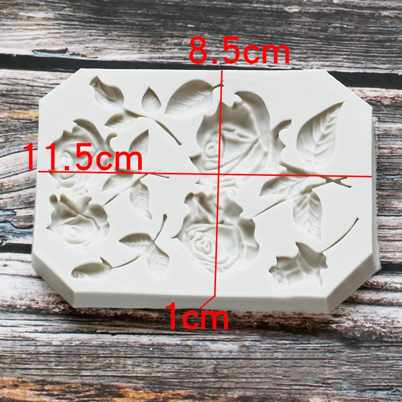 Rose Flower Stems Birds Silicone Fondant Mold Baking Chocolate Cake Decorating Tool Temperature Resistance | Дом и сад