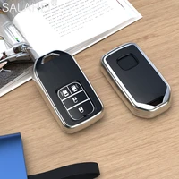 tpu car key cover case for honda odyssey elysion 4 buttons smart remote fob protector case keychain jacket bag auto accessories
