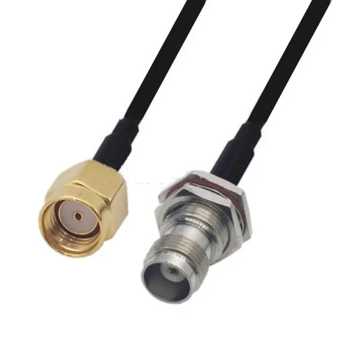 

RG174 Cable RP-SMA Male to TNC Female bulkhead Extension Coax Jumper Pigtail WIFI Router Antenna RF Coaxial Cable