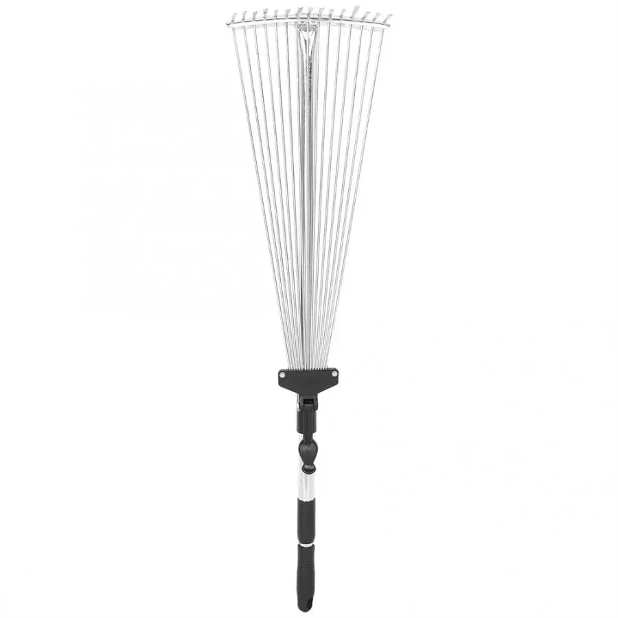 Регулируемый складной садовый инструмент для чистки травы и листьев|Грабли| |