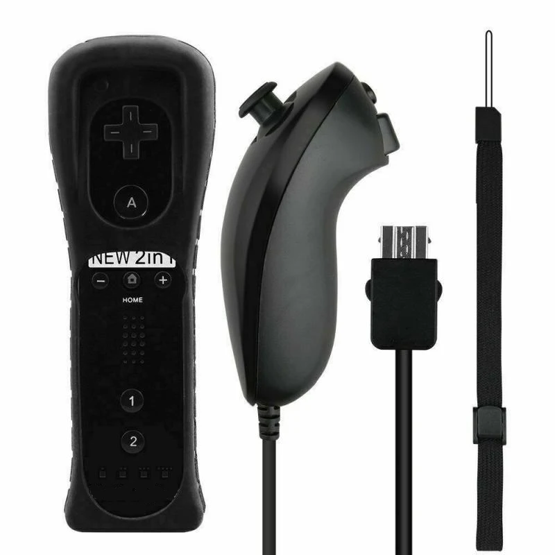 Новейший беспроводной удаленный геймпад Motion Plus контроллер для Nintendo Wii Nunchuck U