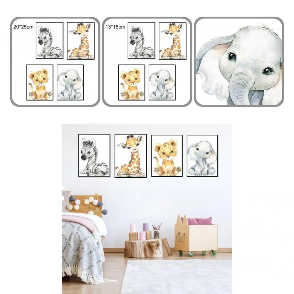 

1 Set Wall Art Posters Modern Lovingly Illustrated Wall Art Charming Tear Resistant Wall Art Pictures