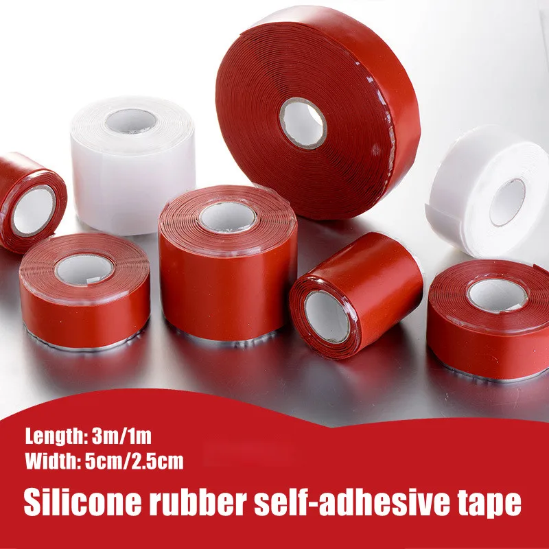 Горячая Распродажа белая/красная Силиконовая Водонепроницаемая ремонтная лента