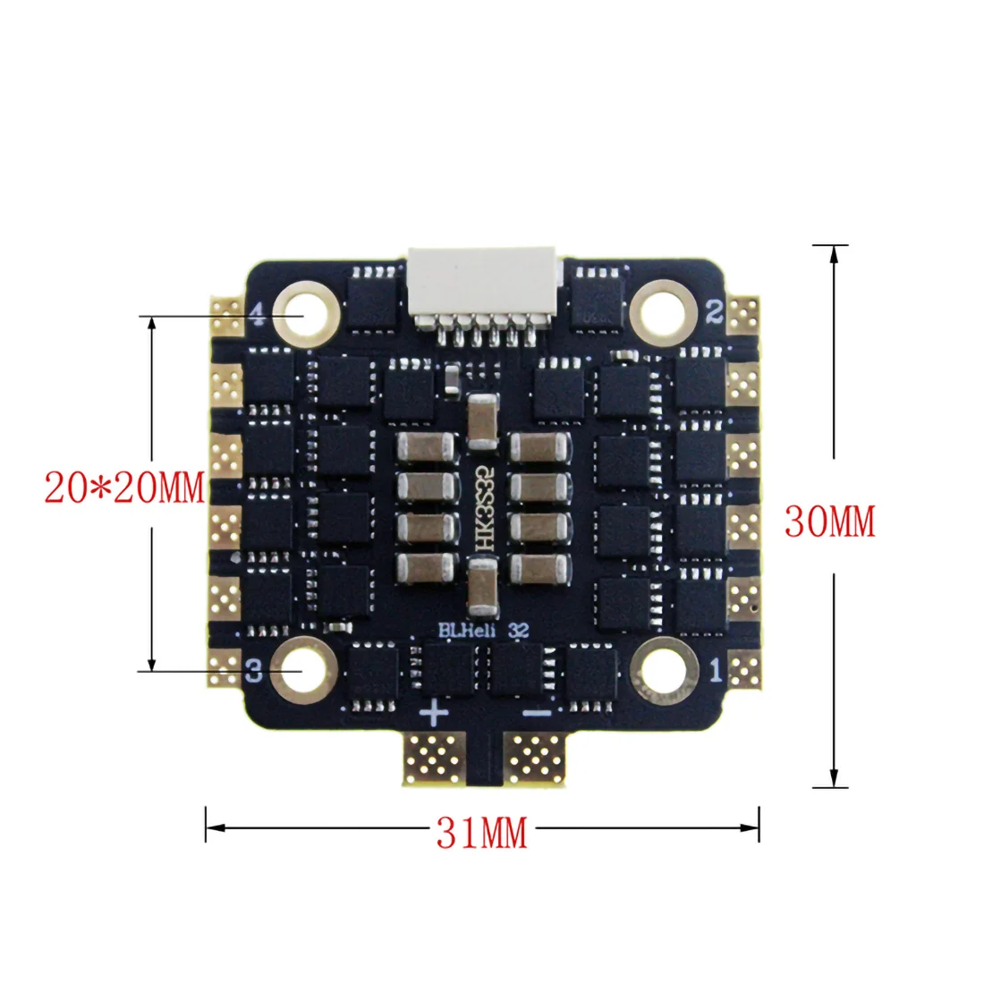 HAKRC Mini 35A BLHeli 32-битный 2-6S DSHOT1200 4 в 1 бесщеточный ESC для RC Drone FPV Racing Quadcopter 3D запасная