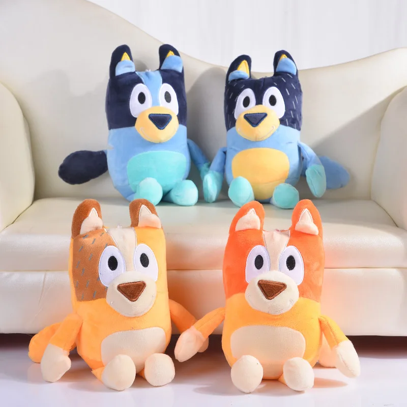 Мультяшная плюшевая кукла Bluey игрушки 8 дюймов милый бинго Папа мама вся семья