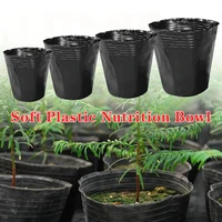 100x non woven tree fabric pots grow bag root container plant pouch black vegetable growing planter garden flower planting pots