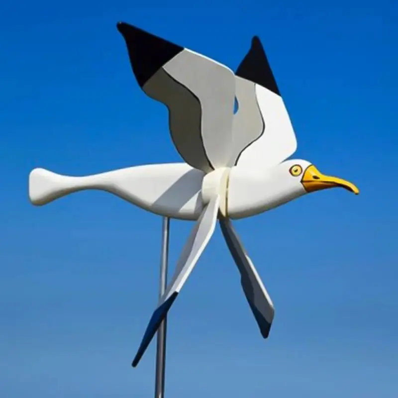 

Seagul Garden Decoration Pneumatic Top Flying Bird Series Windmill Wind Grinders For Garden molinillos de viento para jardín