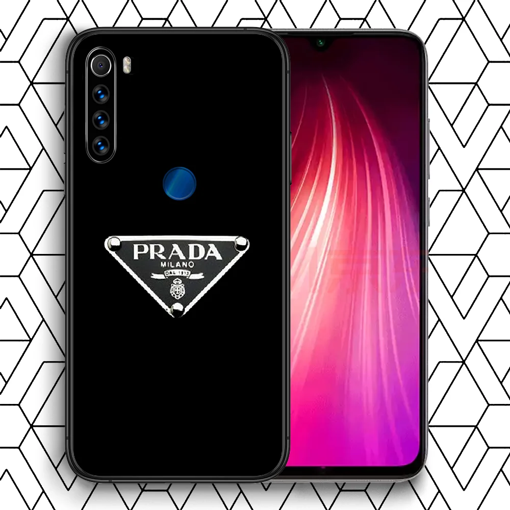 

Italian Luxury Brand Phone Case Cover Hull For XIAOMI Redmi 7 7a 8 8a 9 9a NOTE 6 7 8 8t 9 9s Pro Max 4X Black Cell Silicone