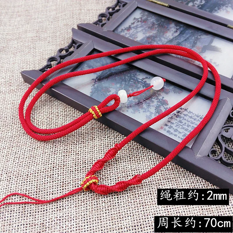 

5pcs Hand Knited Necklace Silk Thread Knot Cord For Pendant- Fine Ananas