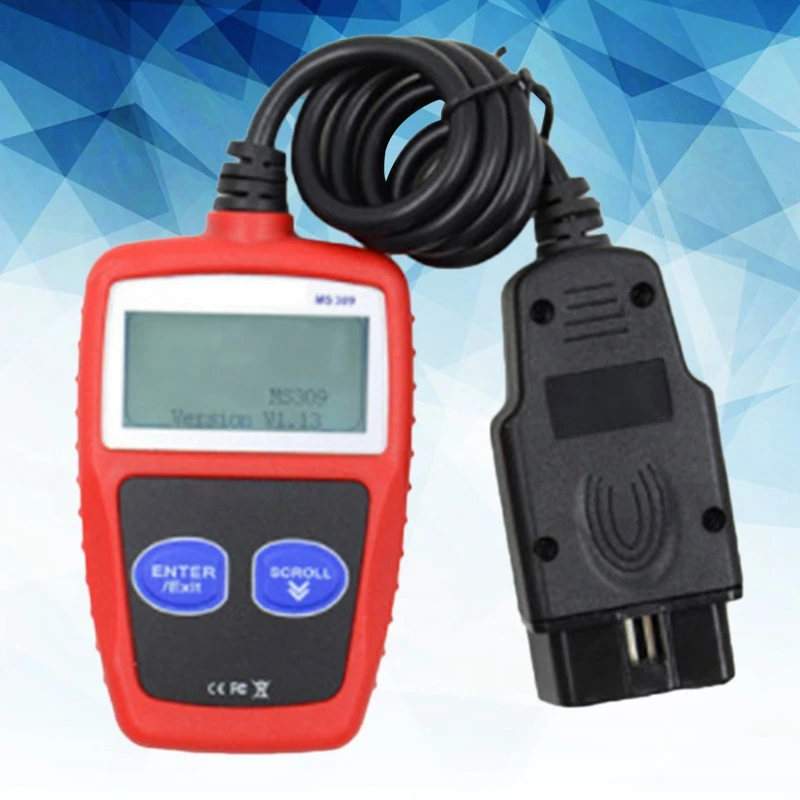 

Car Fault Code Reader Engine Diagnostic Scanner Reset Tools MS309 OBD2 OBDII UK Automotive Scanner Engine Analyzer