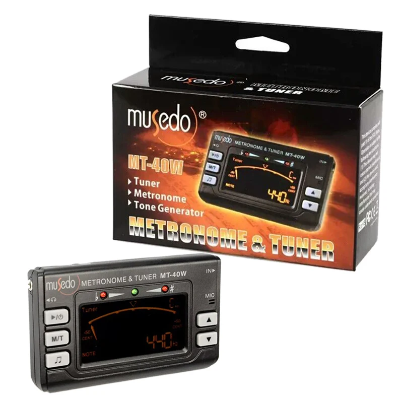 Musedo Mt-40W Metro-тюнер Plus Tone Генератор Электронный цифровой 3 в 1 ЖК-тюнер | Спорт и