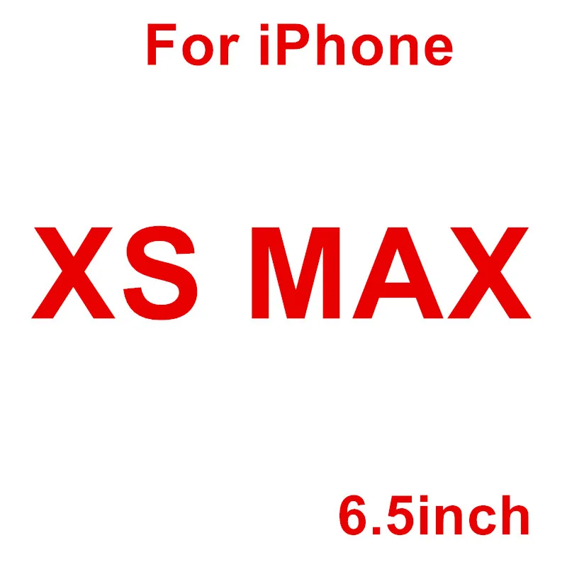 For iPhone XS Max Переднее и заднее 2 шт. закаленное стекло для iPhone 8, 7, 6, 6S Plus, Защита экрана для iPhone XS 11 Pro Max X, XR, 5, 5S, SE, защитная пленка - Цвет: For iPhone XS Max