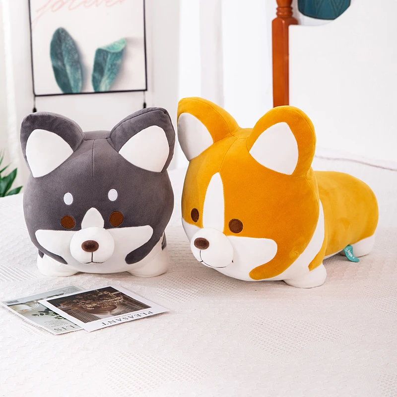 Мягкая милая игрушка плюшевые мультяшные животные Корги из Японии, плюшевая собака Шиба Ину, куклы объятий, наполненные розовые жопки, смешная подушка для детского подарка.