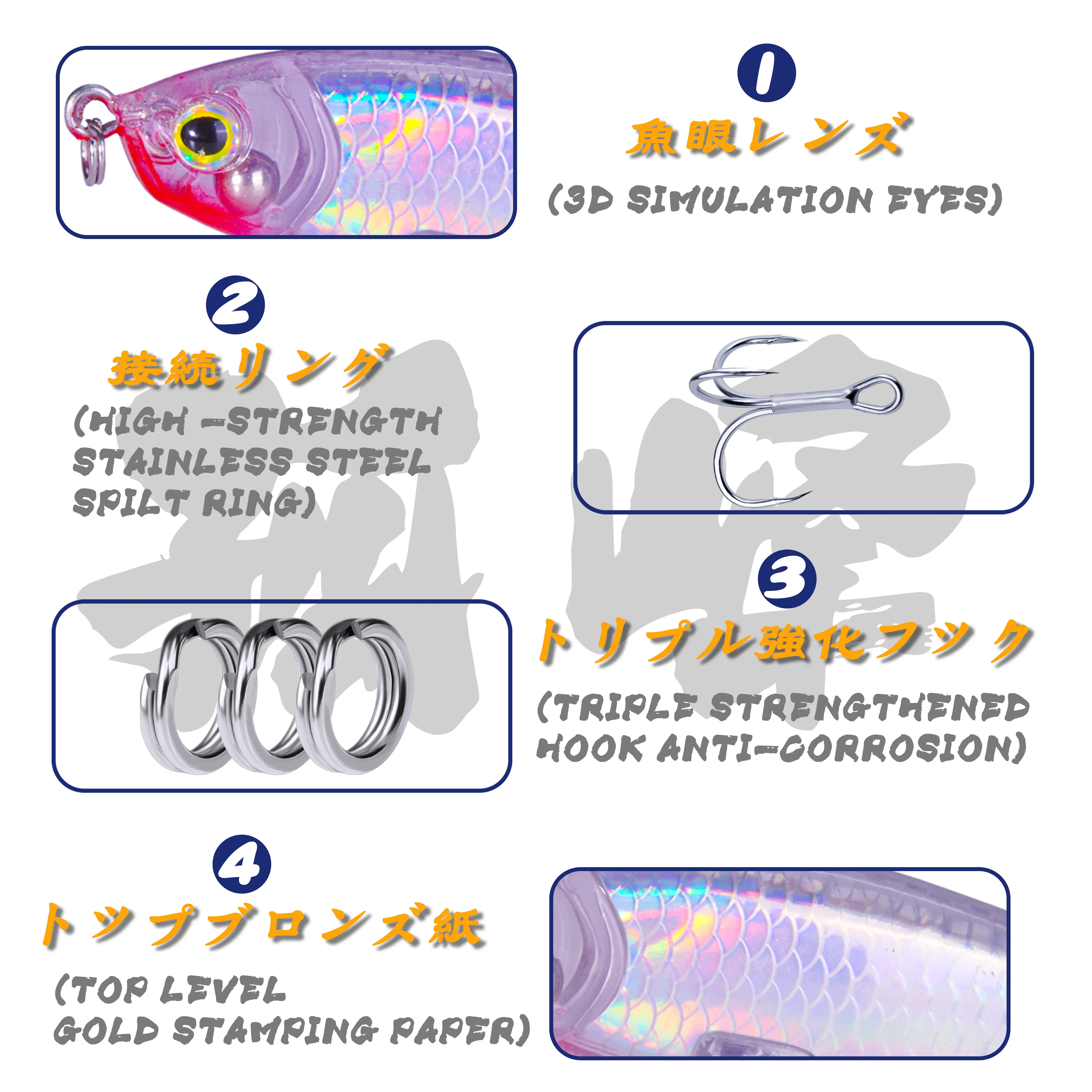 Pencil Fishing Lure Weights 7.8g Sinking Winter Peche Accessories Hard Metal Hooks Artificial Bait Goods For Pike Carp Fish