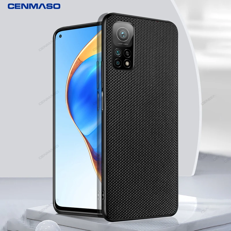 

For Xiaomi Mi 10T Pro 10 T Lite Pocophone POCO M3 X3 NFC mi 10 Ultra Redmi K30 Ultra Case Original Nylon Texture Leather Cover