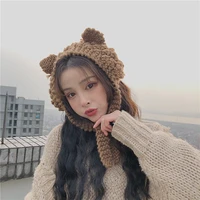 womens hats with cute cat ear hat winter warm crochet large knitted for girls costume beanie christmas gift fashion hats cap
