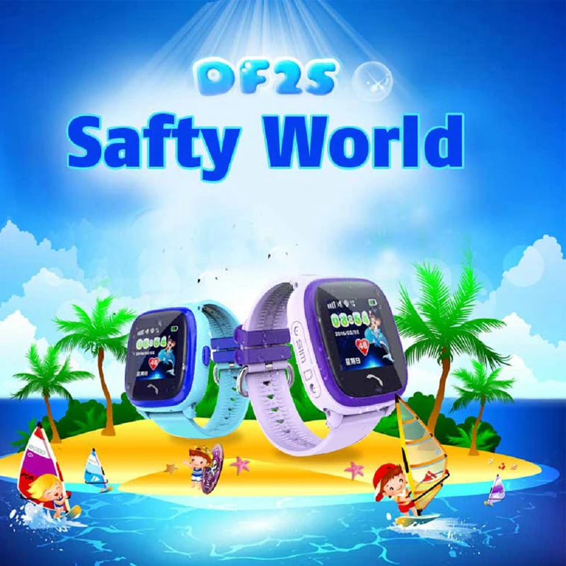Водонепроницаемые Детские Смарт часы DF25 PK Q100 GPS умные детские SOS трекер