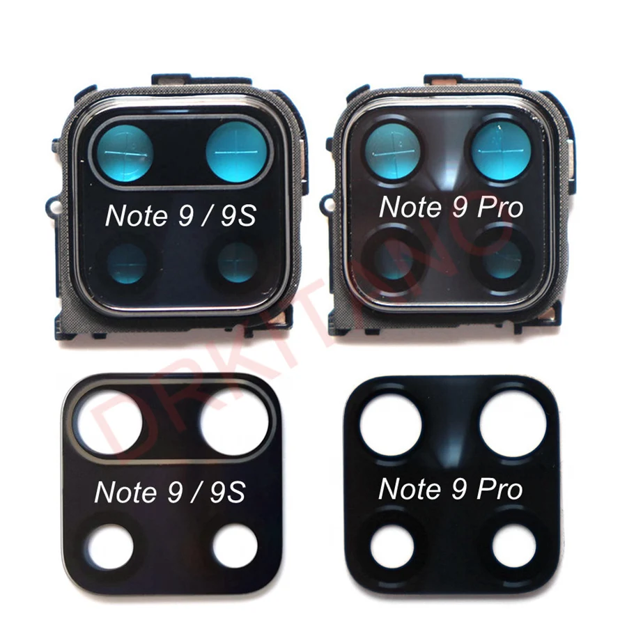 Rear Camera Glass Lens For Xiaomi Redmi Note 9 Pro/9S/10 5G Back With Frame Holder Note10 10 Pro Replace | Мобильные телефоны и