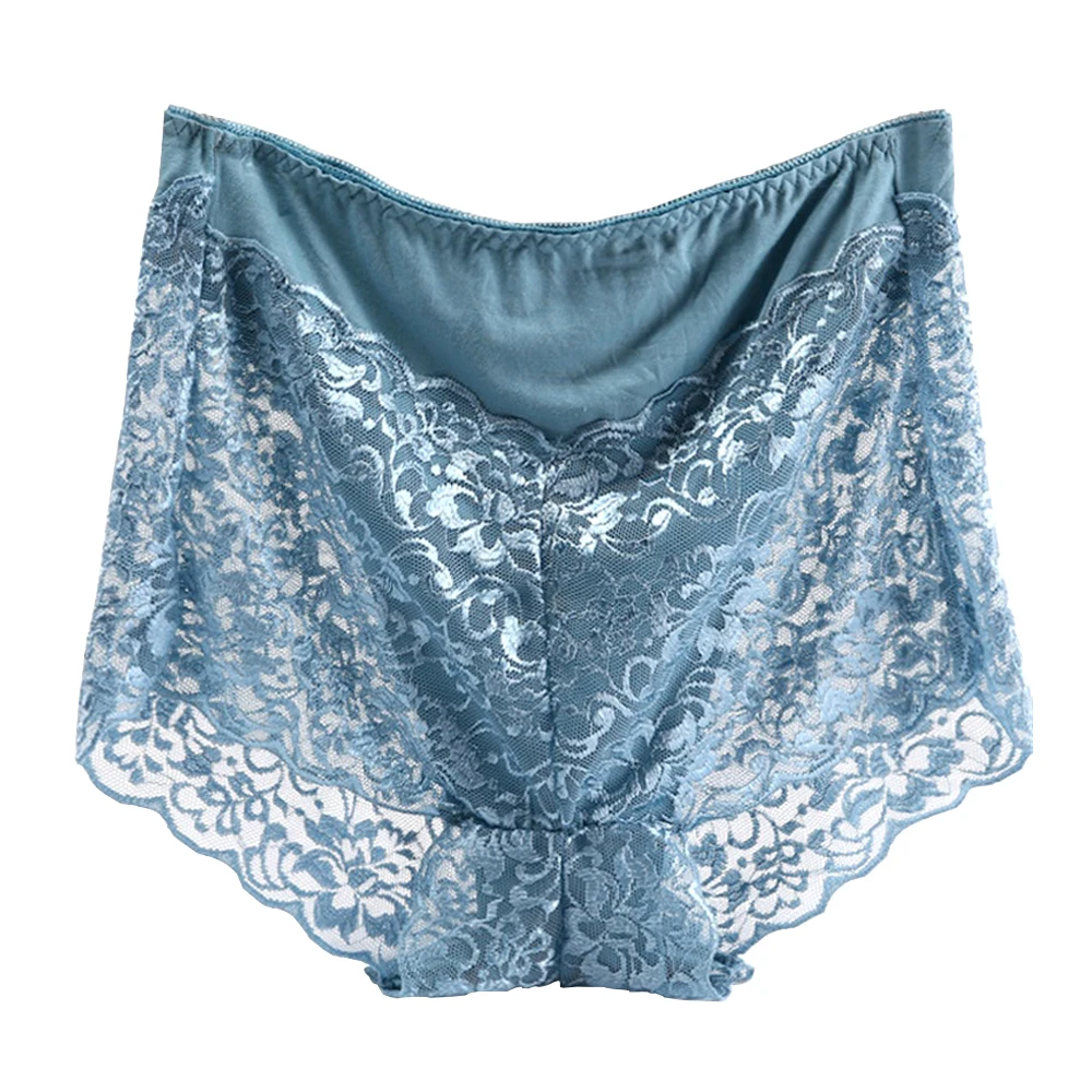Трусики женские х/б с вышивкой высокой эластичной талией | Женская одежда