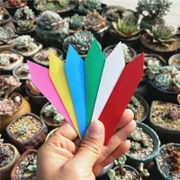 100pcs garden plant labels plastic plant tags nursery markers flower pots seedling labels tray mark tools mix colors