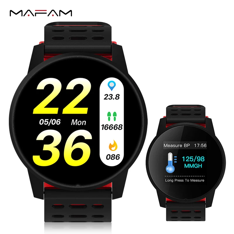 MAFAM Смарт-часы для мужчин умные часы бега сердечного ритма кровяного давления