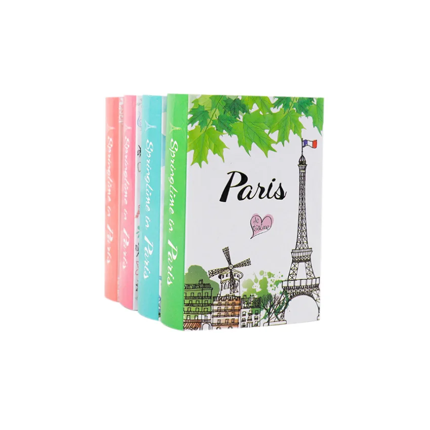 

free shipping 10packs Paris Eiffel Tower Collapsible Memo Pad Book Random Kawaii Cute Sticky Notes Diary Stationery