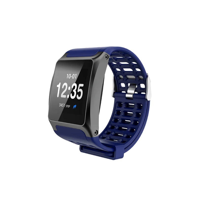 Blue Смарт-часы SENBONO Sport 1, мужские водонепроницаемые часы, фитнес-трекер, пульсометр, умные часы для IOS Android PK P70 - Цвет: Blue