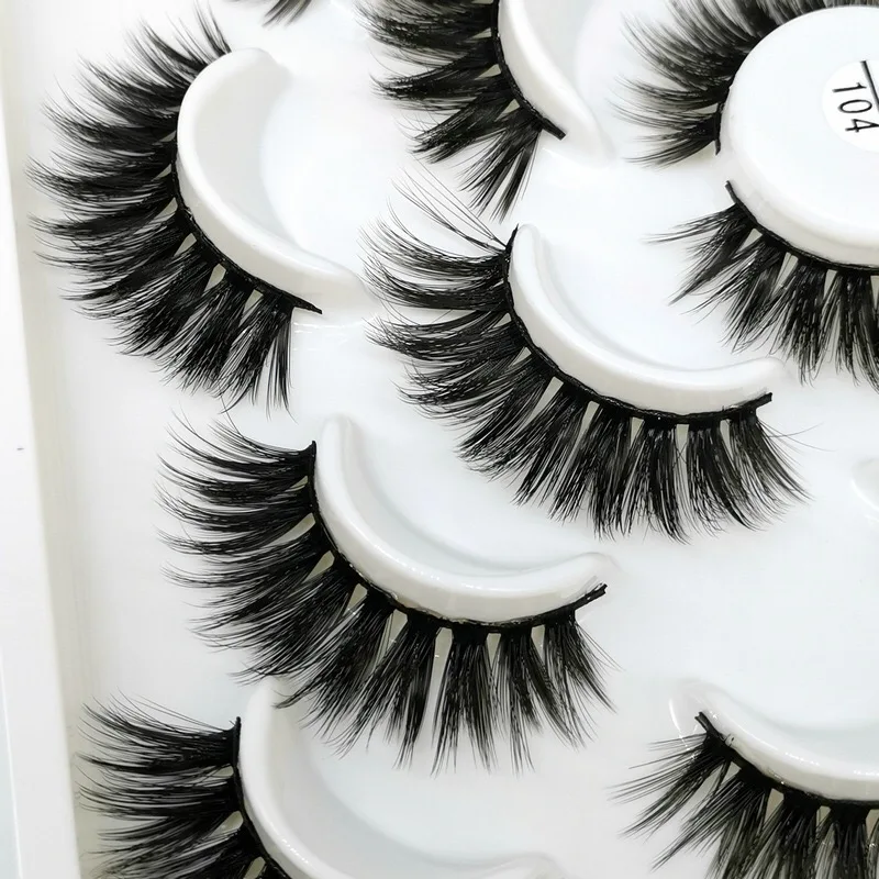 Mink eyelashes 3d mink hair eyelashes10 pairs long makeup 3d faux nature fake lashes extension false eyelashes Wholesale(10P