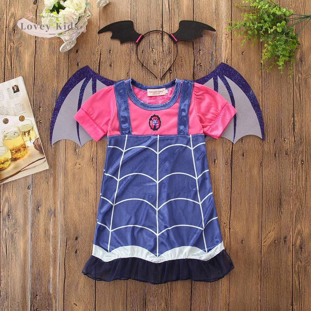 

2 шт., детское хлопковое платье с коротким рукавом и повязкой на голову