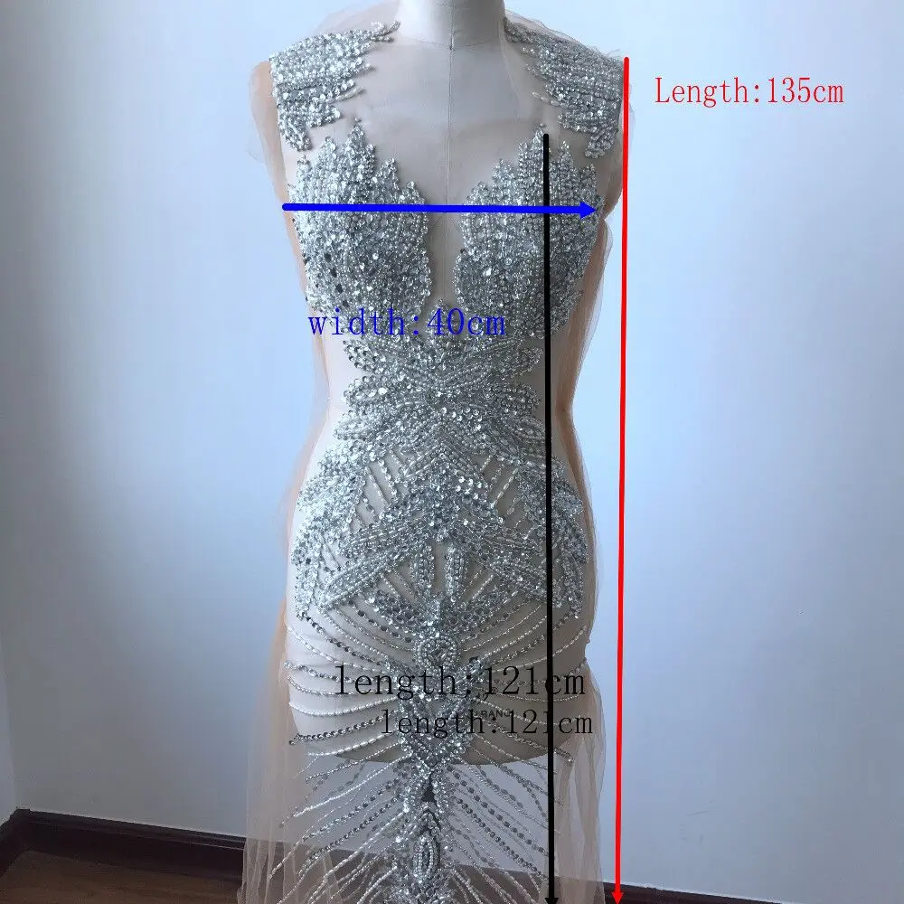 Большие бусины Стразы ручной работы с кристаллами для свадебного платья