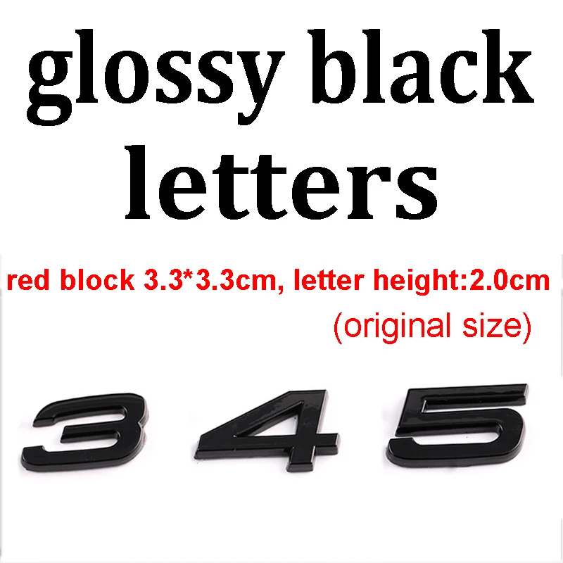 

Letter Emblem for Audi S3 S4 S5 S6 S7 S8 RS3 RS4 RS5 RS6 RS7 RSQ3 RSQ5 RSQ7 TTS TTRS Car Styling Red Diamond Badge Trunk Sticker