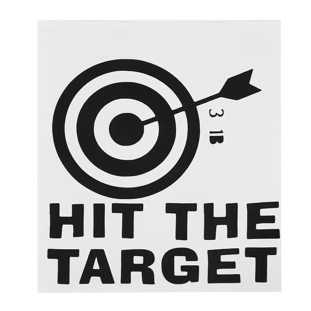 Хит цель DIY сиденья для унитаза искусство наклейки на стену с цитатой ванная