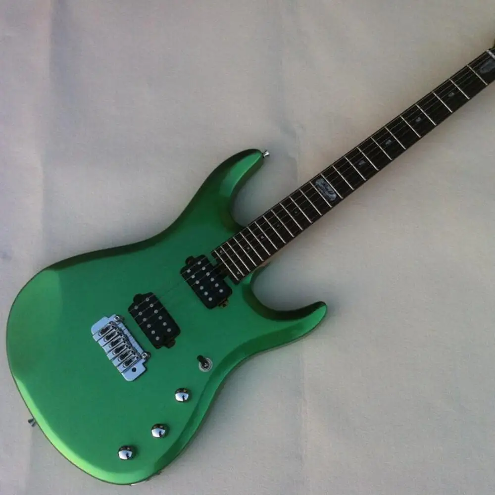 Металлический Зеленый Цвет HH звукосниматели гитара тремоло мост болт на