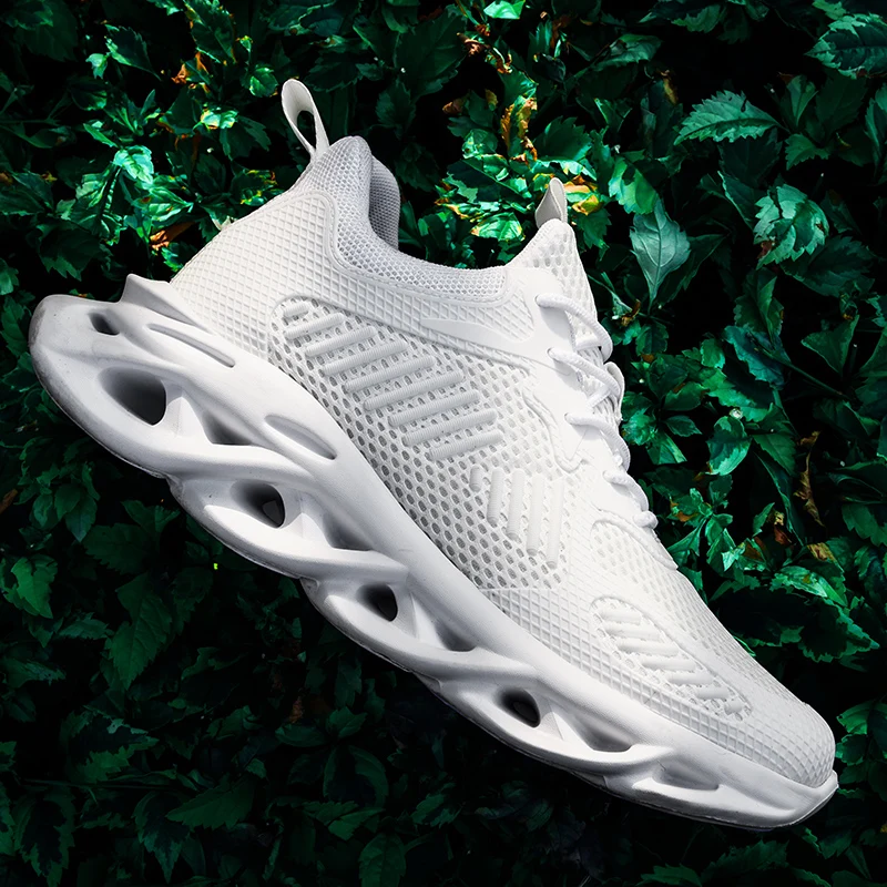 Мужская обувь Летняя дышащая Новинка 2019 года вразлёт плетение кроссовки мужская