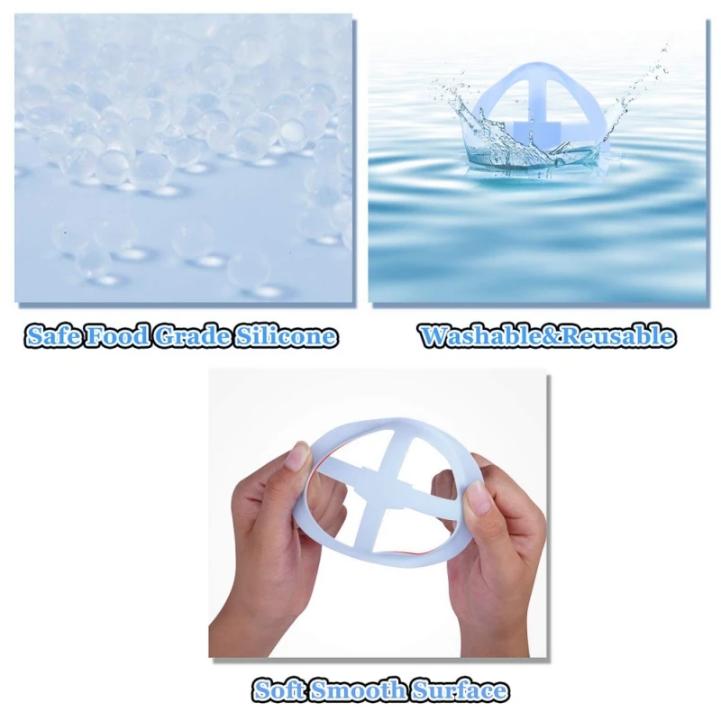 3D маска для лица внутренний кронштейн силиконовая внутренняя Опора рамка под рамкой губная помада