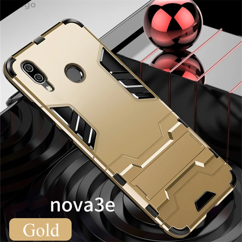 Чехол-подставка для Huawei P20 Pro Lite P Smart Plus противоударный Гибридный защитный чехол P9
