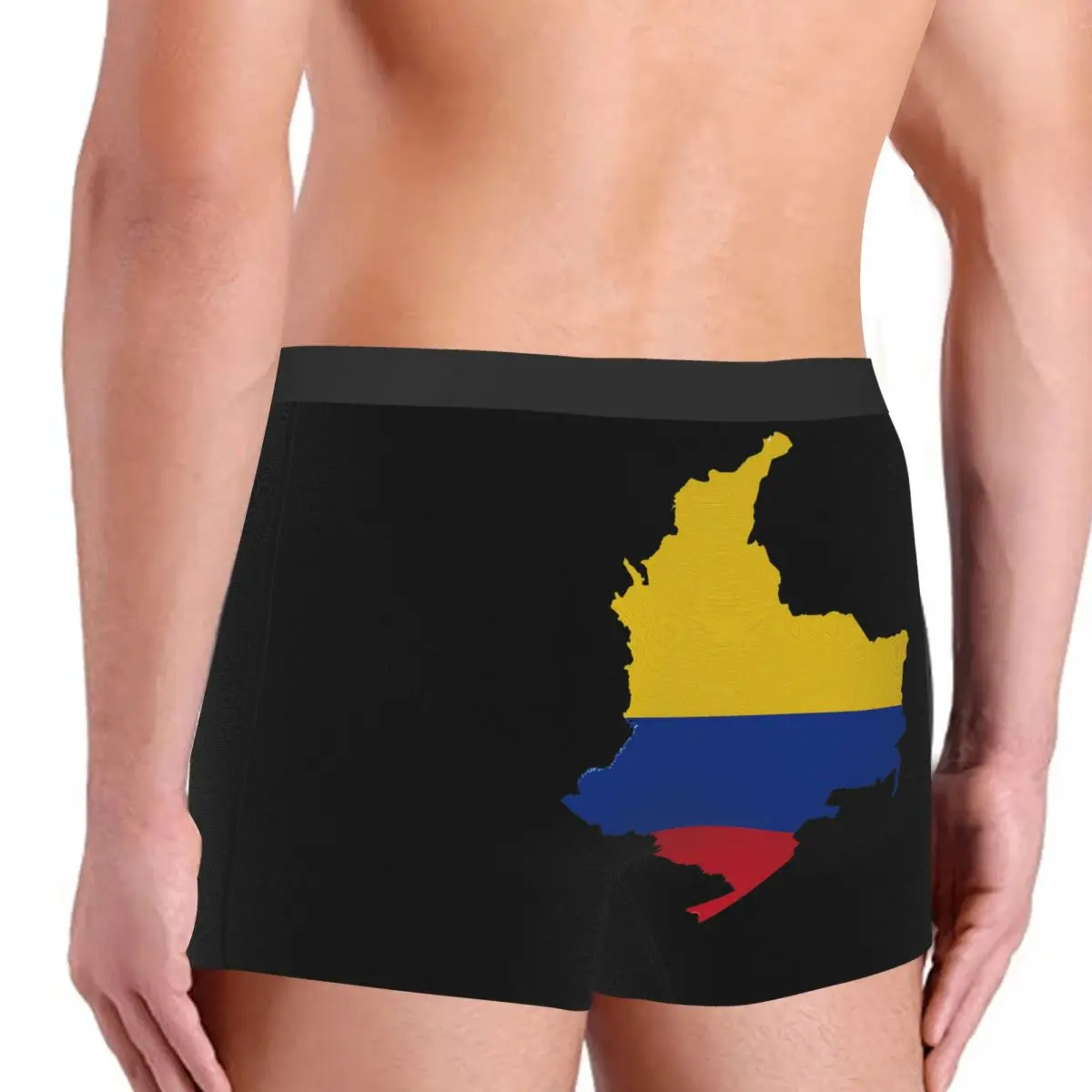 Flag Map Of Colombia (2) Men's Boxer Briefs R301 Humor Graphic Men's boxer leggings