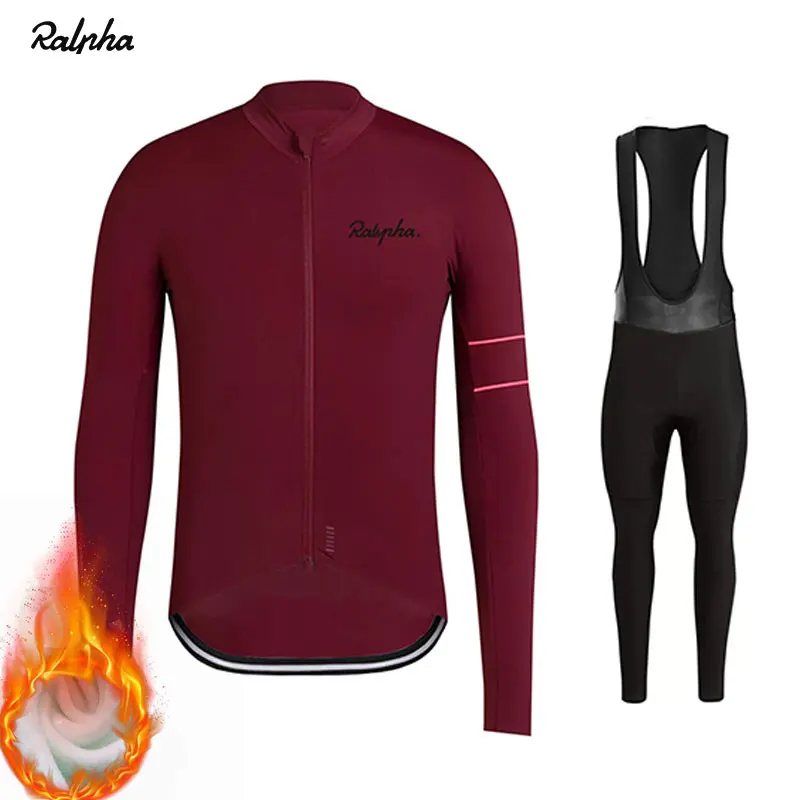 Raphaing 2019 зимняя велосипедная одежда с длинным рукавом теплый флисовый комплект