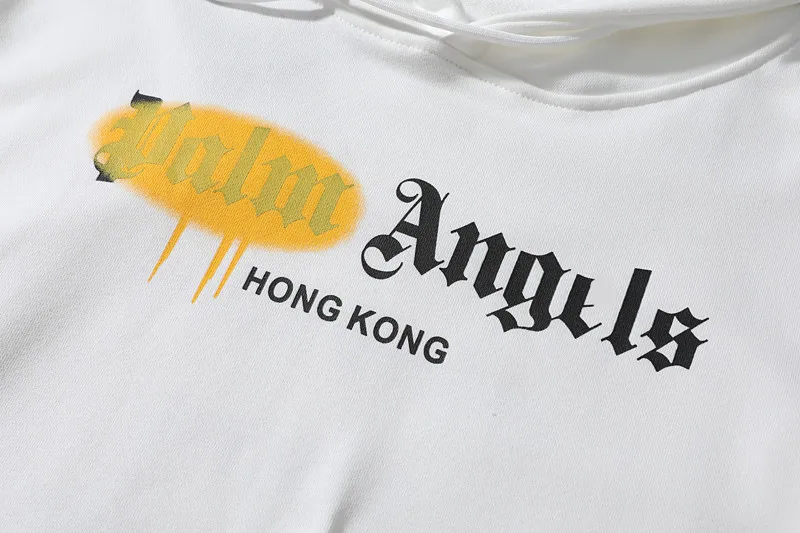 

Palm Angels spray letter hoodie PA men women with the same paragraph lazy wild loose Hoodies Sweatshirts 123167/90