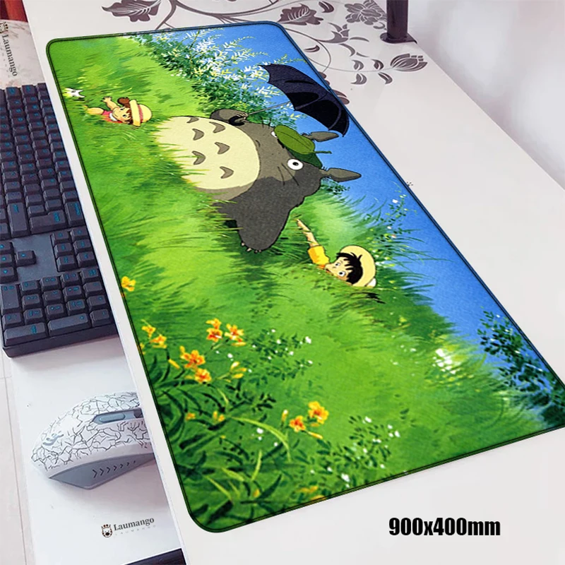 

Большой коврик для мыши Mausepad Totoro, игровой коврик для ноутбука, Настольный коврик, Аниме Коврик для мыши Kawaii, компьютерный коврик для мыши, ак...