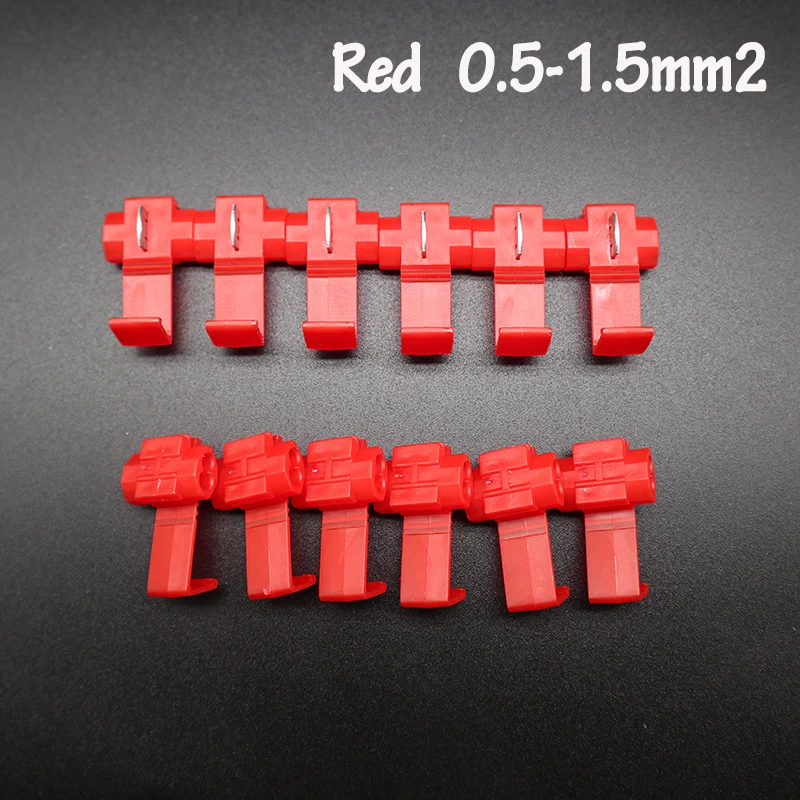 Красный 22 18 AWG кабель с шотландским замком разъемы для электрического кабеля