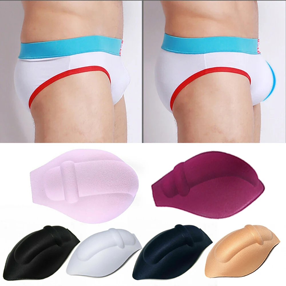 

Foam Underwear Briefs Padded Cup Sponge Push Up Pouch Pad Sexy 3D Enhancing Solid Color Breathable New Male Underpants
