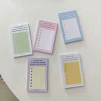 ins creative color matching to do list 50sheets simple style memo pad message paper stationery planner stickers school supplies