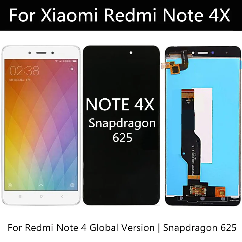 

FOR xiaomi redmi note 4x LCD DisplayTouch Screen Replacement For Redmi Note 4 Global Version LCD Only For Snapdragon 625