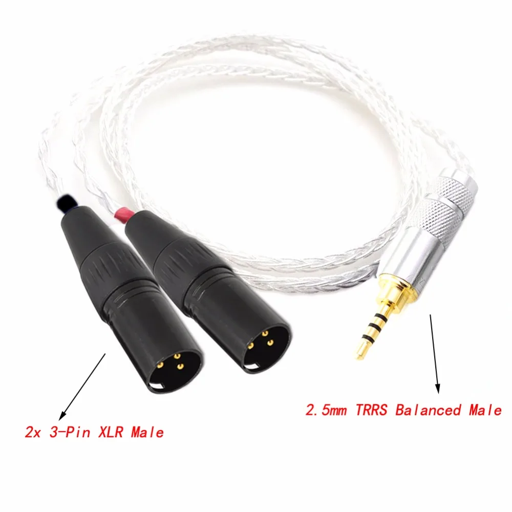 Hi End 2 5 мм TRRS сбалансированный штекер к XLR Штекерный кабель Astell & KernAK120II AK240 AK100II AK380