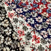 sewing fabric floral print stretchy chiffon korean dress hijab shirt pants