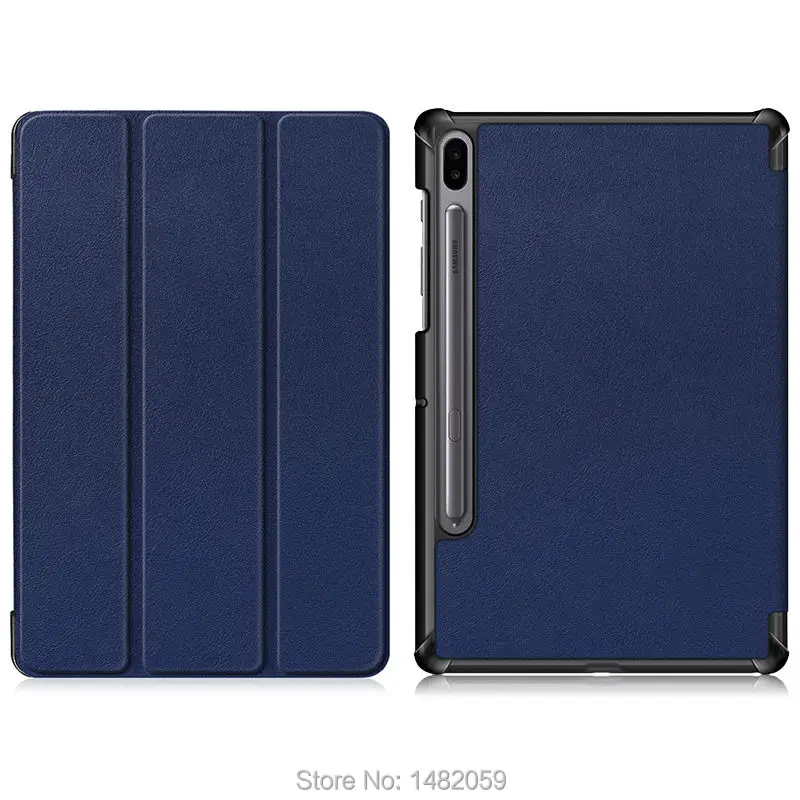 dark blue Чехол для samsung Galaxy Tab S6 SM-T860 SM-T865 10,", чехол для планшета с Умной подставкой для, чехол для samsung Tab S6 - Цвет: dark blue