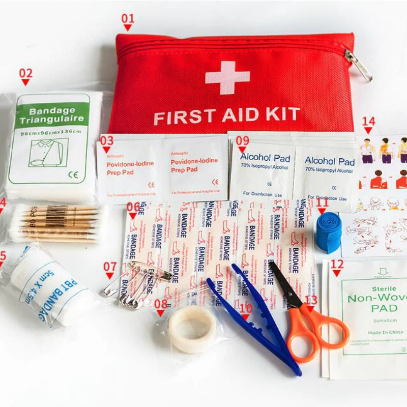 14 шт./компл. аварийного выживания сумка для спорта на открытом воздухе Семья