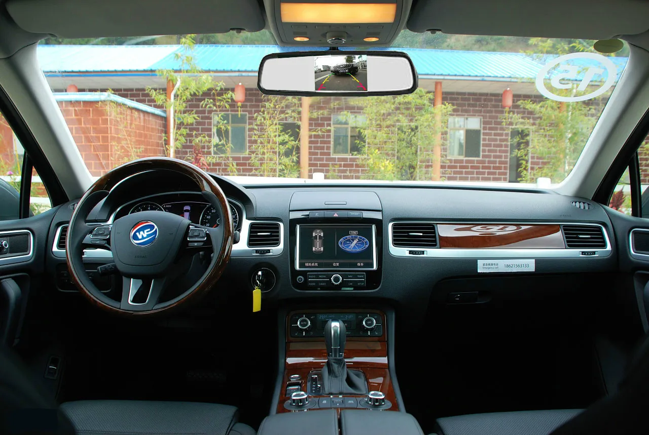 Автомобильное зеркало заднего вида парковочный HD ЖК видео цифровой цветной