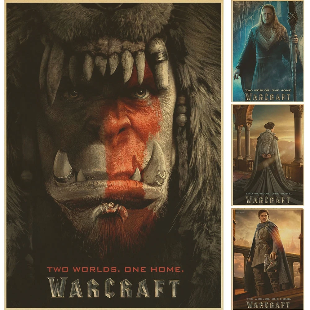 WORLD OF WOW крафт бумага Warcraft фильм античный плакат настенная искусство винтажные